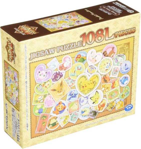 ENSKY PK108-L01 108LP Puzzle - Postage Stamp Art "Pokemon", Ensky Puzzle - Pokémon
