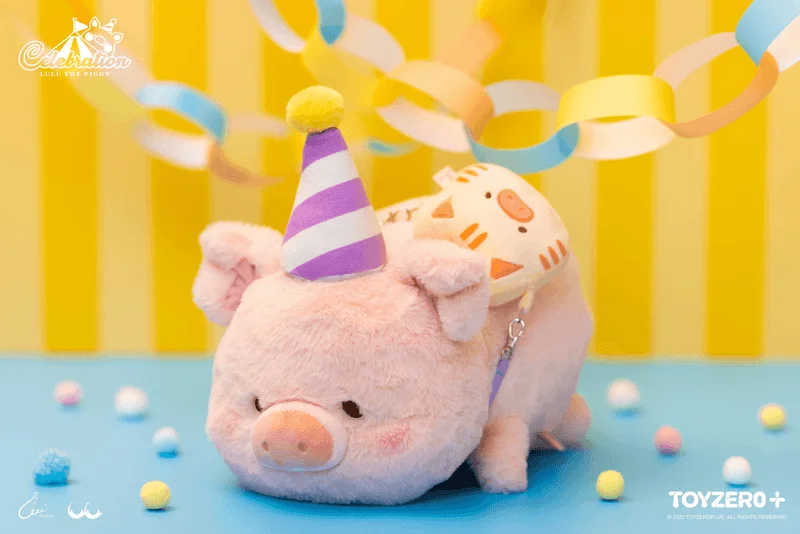 TOYZEROPLUS LuLu The Piggy Celebration - Party LuLu 30 cm Plush - LuLu The Piggy