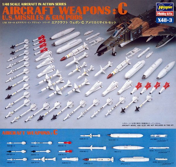 [X48-3] 1:48 U.S. AIRCRAFT WEAPONS C