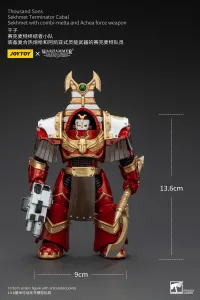JOYTOY Thousand Sons Sekhmet Terminator Cabal Sekhmet With Combi-Melta And Achea Force Weapon - Warhammer 40K - photo 7