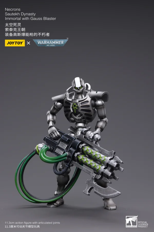 JOYTOY WH40K-Necrons Sautekh Dynasty Immortal with Gauss Blaster - Warhammer 40K