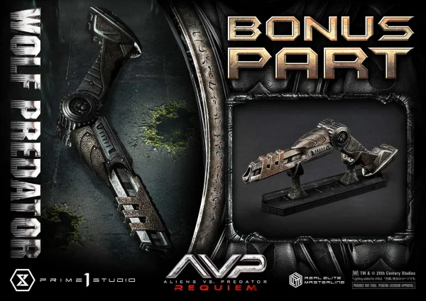 Prime 1 Studio Real Elite Masterline Aliens vs. Predator: Requiem Wolf Predator DX Bonus Version - Alien (Movie Franchise)