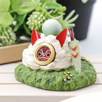Upon San's Mask Statue Desk Clock 1