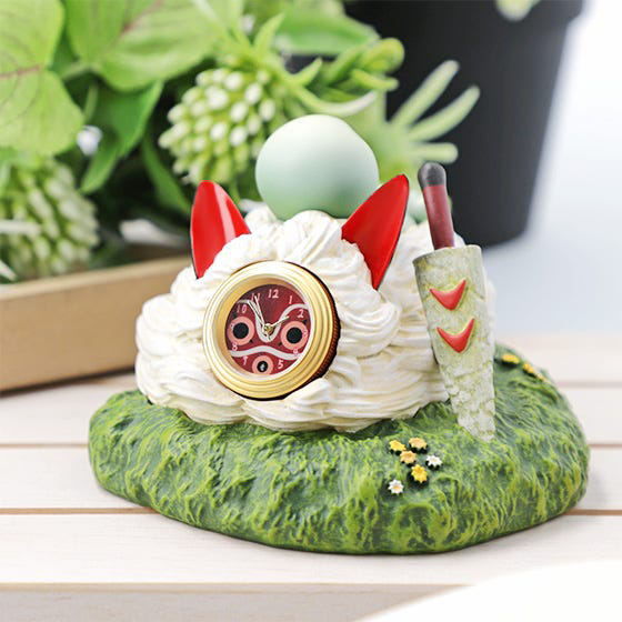Upon San's Mask Statue Desk Clock