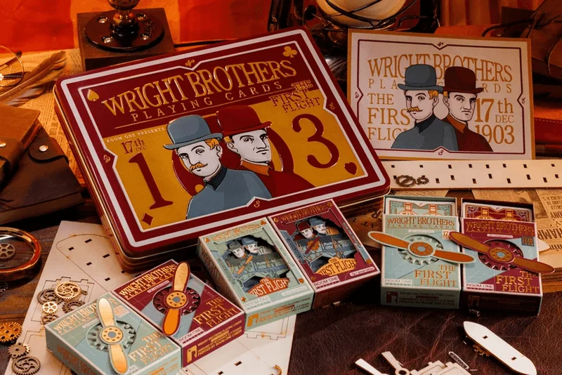 Room One Cards Wright Brothers Playing Cards - HALF-BRICK SET - Wright Brothers