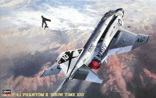 Hasegawa [PT6] 1:48 F-4J PHANTOM II / ONE PIECE CANOPY INCLUDED - ONE PIECE