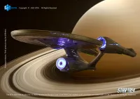 HIYA TOYS REPLICAart Series Non-Scale 15 Inch Star Trek 2009 USS Enterprise NCC-1701 Light Up Starship - Star Trek - photo 1