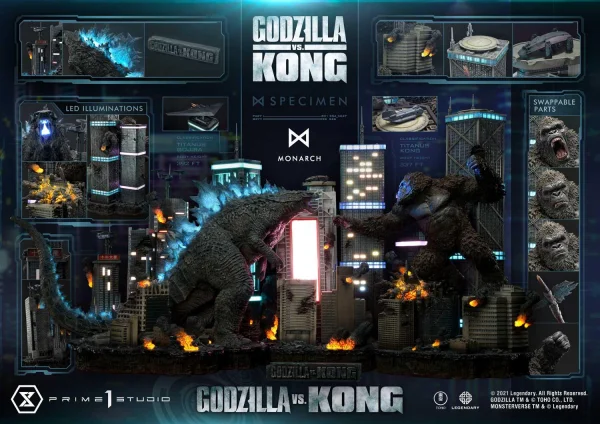 Prime 1 Studio Ultimate Diorama Masterline Godzilla vs Kong (Film) Godzilla VS Kong Final Battle - Godzilla