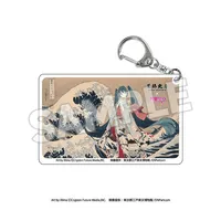 Presence CO., LTD. Katsushika Hokusai x Hatsune Miku Clear Acrylic Keychain - Hatsune Miku - photo 4