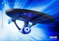 HIYA TOYS REPLICAart Series Non-Scale 15 Inch Star Trek 2009 USS Enterprise NCC-1701 Light Up Starship - Star Trek - photo 2