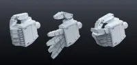 BANDAI HOBBY Builders Parts - HD 1/100 MS Hand 01 (E.F.S.F.) - Kit Accessories - photo 2