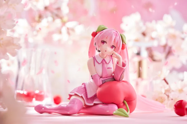 TAITO Sakura Miku Desktop Cute Figure (Cherry Cushion Ver.) - Hatsune Miku