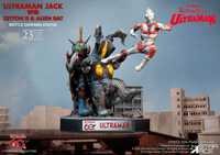 ULTRAMAN 60TH ANNIVERSARY  Ultraman Jack vs Zetton II & Alien Bat Battle scene diorama resin statue 10