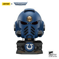 Ultramarines Captain MkX Helmet & Display Stand 6