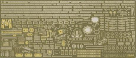 [G-up No72] 1/700 Photo-Etched Parts for IJN Battleship Fuso