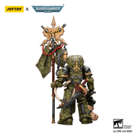 Death Guard Plague Marine Icon bearer with Boltgun and Plague knife 15