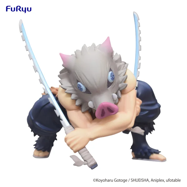 FuRyu Demon Slayer: Kimetsu no Yaiba Noodle Stopper Figure -Hashibira Inosuke- - Demon Slayer: Kimetsu no Yaiba