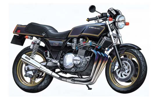 Aoshima [1/12 BIKE #018] 1/12 KAWASAKI Z750FX (FULL-TUNE) - Scale Kits