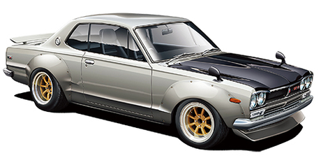 [ID-142] 1/24 Nissan KPGC10 Skyline GT-R "Rubber Soul" No17