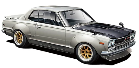 Fujimi [ID-142] 1/24 Nissan KPGC10 Skyline GT-R "Rubber Soul" No17 - Scale Kits