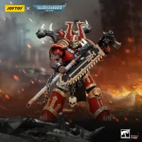 JOYTOY World Eaters Khorne Berzerker with Eviscerator Chainaxe - Warhammer 40K - photo 8