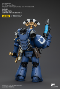 Ultramarines MK VI Tactical Squad Sergeant with Plasma Pistol and Power Sword 6