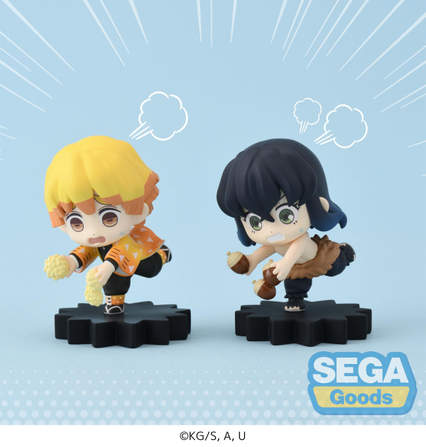 mOH!ment Anime "Demon Slayer: Kimetsu no Yaiba" Mini Figure Vol.2 (EX) [Pack of: 1 Zenitsu 1 Inosuke]