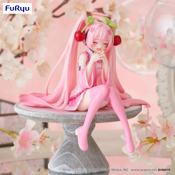 FuRyu Hatsune Miku　Noodle Stopper Figure -Sakura Miku 2023 Smile ver.- - Hatsune Miku