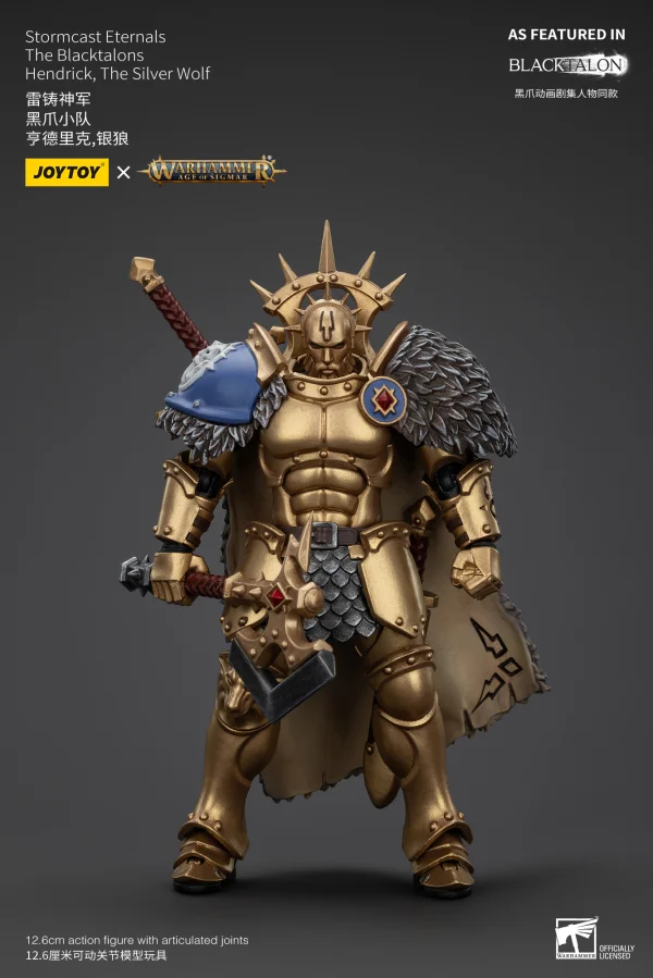 JOYTOY Stormcast Eternals The Blacktalons Hendrick, The Silver Wolf - Warhammer 40K