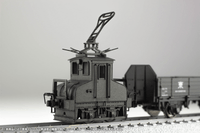 1/80 Scale Paper kit Choshi Electric Railway DEKI3 Electric Locomotive(Black) 5