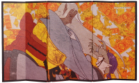 Mononoke Mini Folding Screen Ink Painting Medicine Seller's Otherself 3