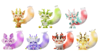 Cup Rabbit Flower And Dragon(re-run) (Set of 6 figures) (Box) 2