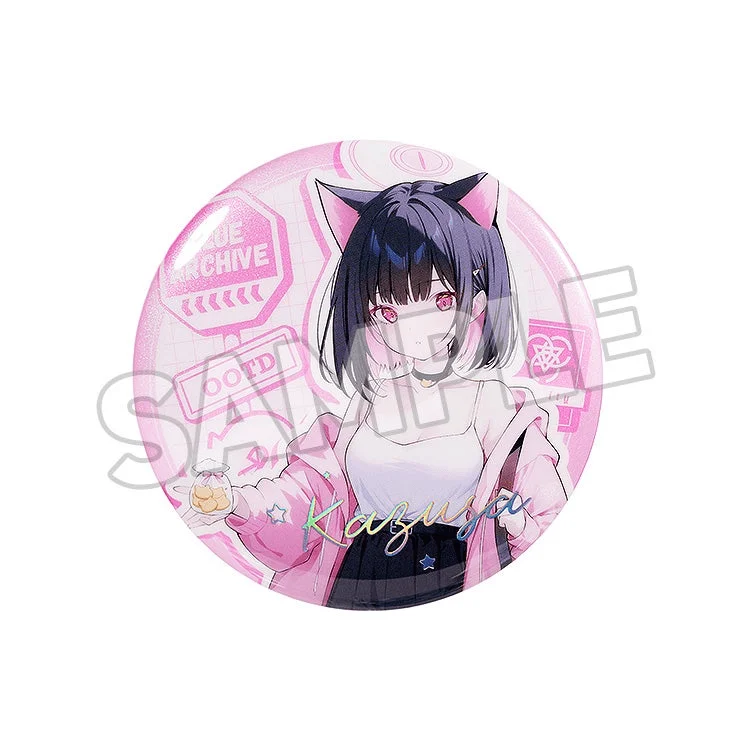 GoodSmile Moment Blue Archive Holiday Saunter Series 75mm Badge (KAZUSA) - Blue Archive
