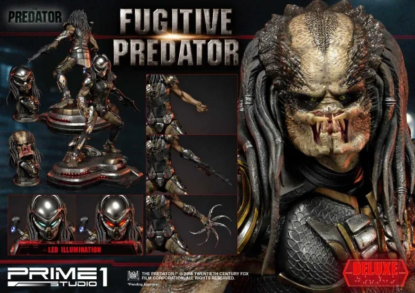Prime 1 Studio Premium Masterline The Predator (Film) Fugitive Predator Deluxe Version - Live Action Movies/TV