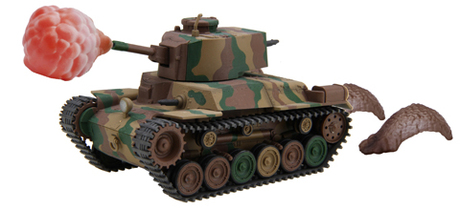 [TM-4 EX-1] Qstyle Chibimaru Middle Tank Type 97 Chi-Ha New Turret/Late Type Bogie Special Version (w/Effect Parts)