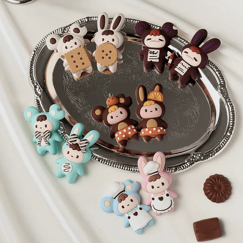 52TOYS LITTLE BUNS Melting Together Series - Fridge Magnet Blind Box - LITTLE BUNS