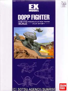 BANDAI HOBBY EX-04 1/144 & 1/100 Dopp Fighter - Mobile Suit Gundam