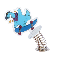 Gal & Dino Rocking Acrylic Stand Skateboarding 4