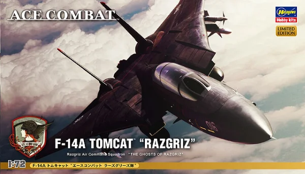 Hasegawa 1/72  F-14A TOMCAT "ACE COMBAT RAZGRIZ" - Scale Kits