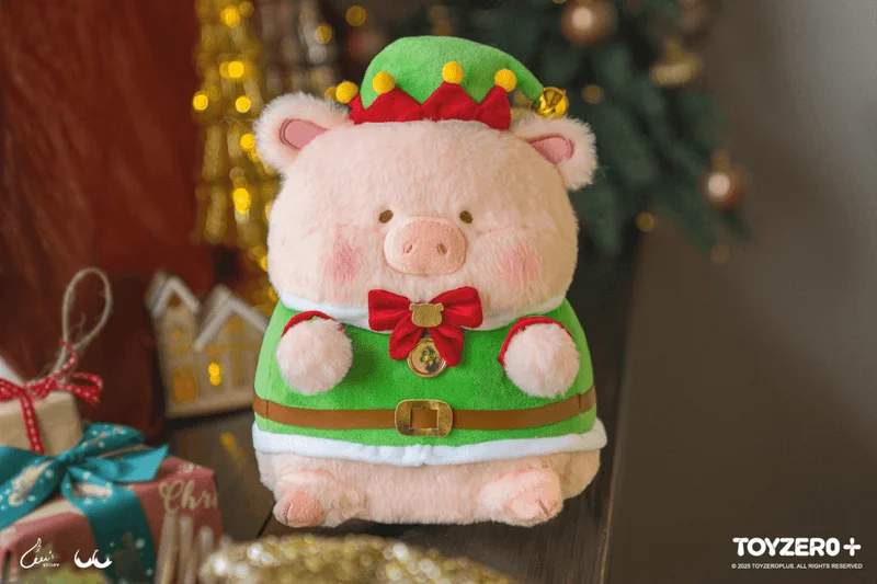 TOYZEROPLUS LuLu the Piggy X'Mas -Christmas Envoy Lu Plush - LuLu The Piggy