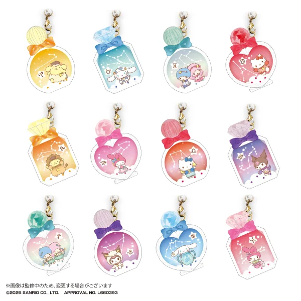 MAX LIMITED SANRIO Zodiac Pu-Clear Keychain (Includes Display board) - Sanrio
