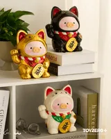 TOYZEROPLUS LuLu the Piggy - 18cm Wood-Carving Maneki Lu (Calico Cat) - LuLu The Piggy - photo 9