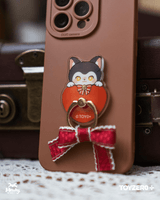 Moffy's - Mewky Phone Ring Holder - Black Cat 3
