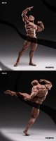 INART- Blank Male Body 1/12 Action Figure (Black) 1