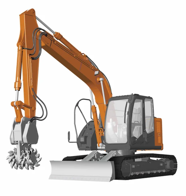 Hasegawa 1/35 HITACHI CONSTRUCTION MACHINERY EXCAVATOR ZAXIS 135US CUTTER HEADS (TBA) - Scale Kits
