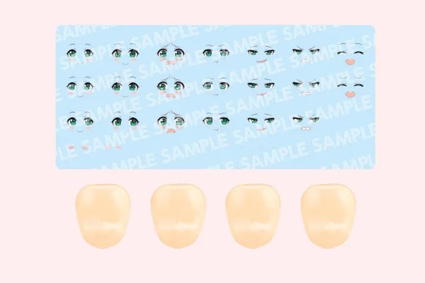 KOTOBUKIYA CUSTOMIZED FACE & DECAL SET Vol.4 [DESIGNED BY EN MORIKURA] - SOUSAISHOJOTEIEN
