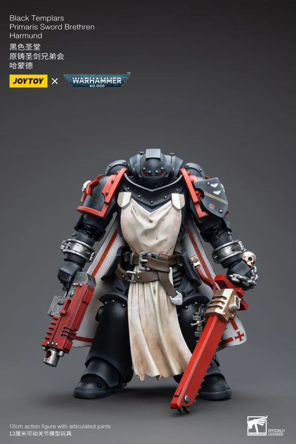 JOYTOY Black Templars Primaris Sword Brethren Harmund - Warhammer 40K