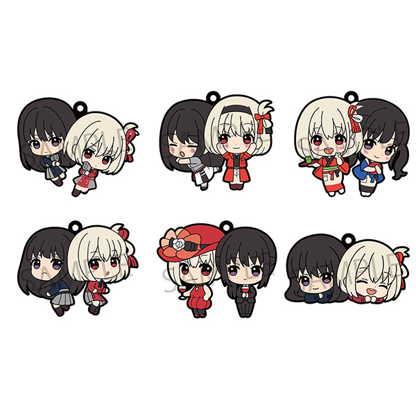 Rubber Mascot Buddycolle  Lycoris Recoil "Lycoris Recoil" (Box/6), Megahouse Rubber Mascot Buddycolle