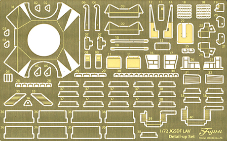 [Mi-203] 1/72 Genuine Photo-Etched Parts for JGSDF Komatsu Light Armored Vehicle