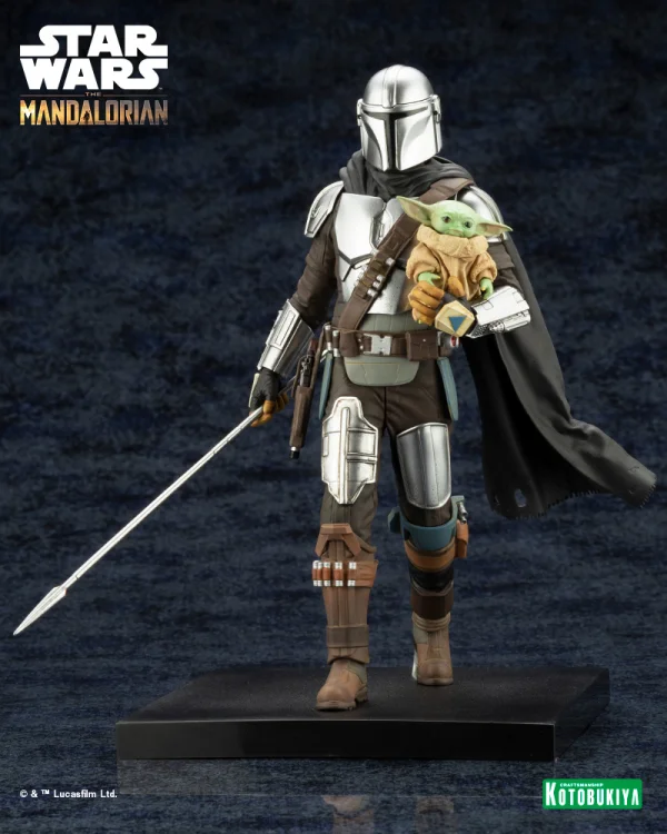 KOTOBUKIYA ARTFX+ MANDALORIAN & GROGU with Beskar Staff - Star Wars